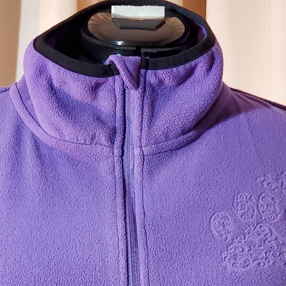 0098. EUC~ The Animal Rescue Site~ XL ~ Lt Fleece Pullover~ W/ Reverse Paw Print - Picture 3 of 15